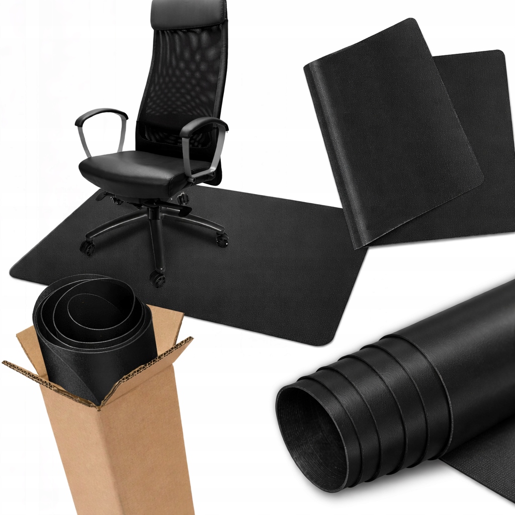 Podkładka mata ochronna pod fotel krzesło biurowe Czarna 140x100 cm – Idealna ochrona dla Twojej podłogi