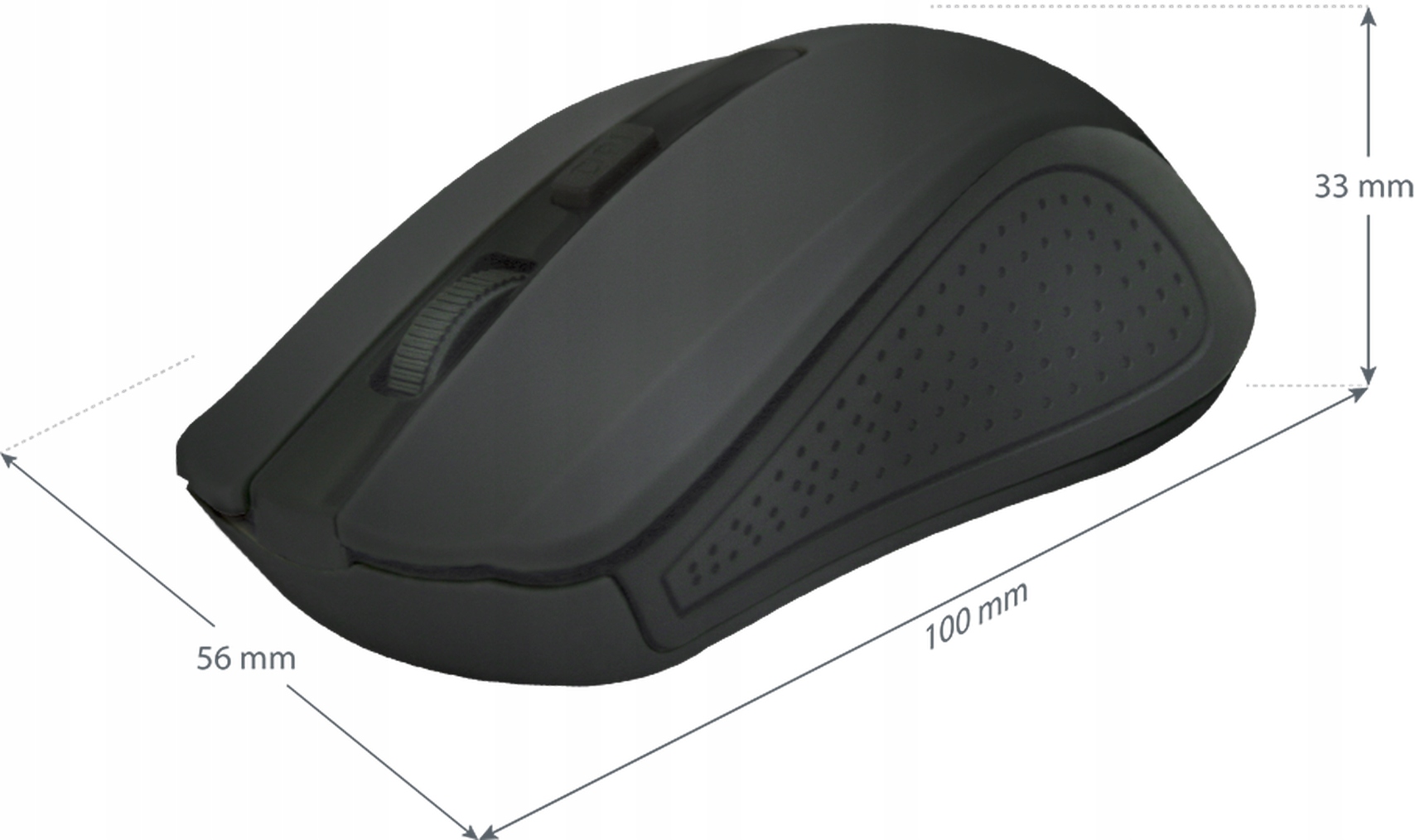 Wygodny symetryczny kształt myszy – Ergonomia dla każdej ręki