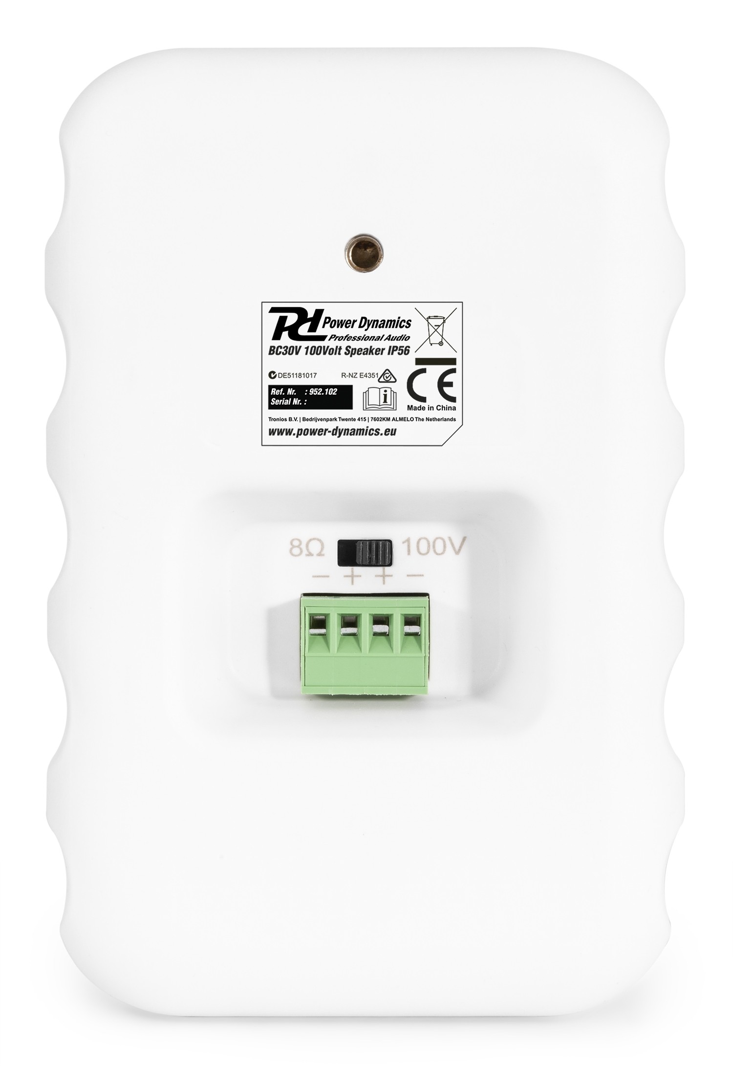 Możliwość pracy w systemie 100V lub 8 Ohm