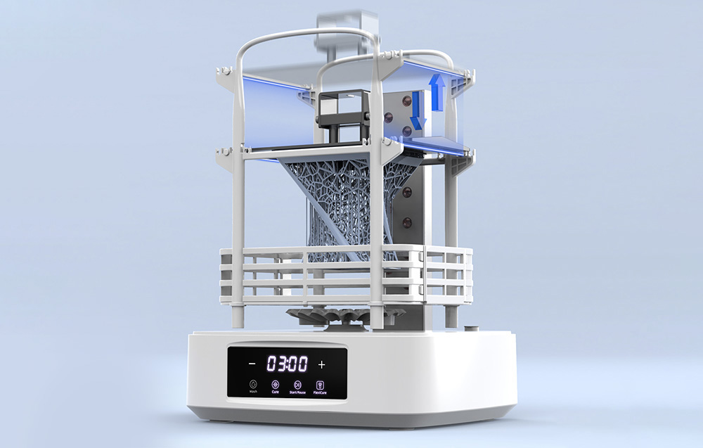Urządzenie do mycia i utwardzania modeli 3D AnyCubic Wash & Cure 3 Plus - Większa pojemność dla większych modeli