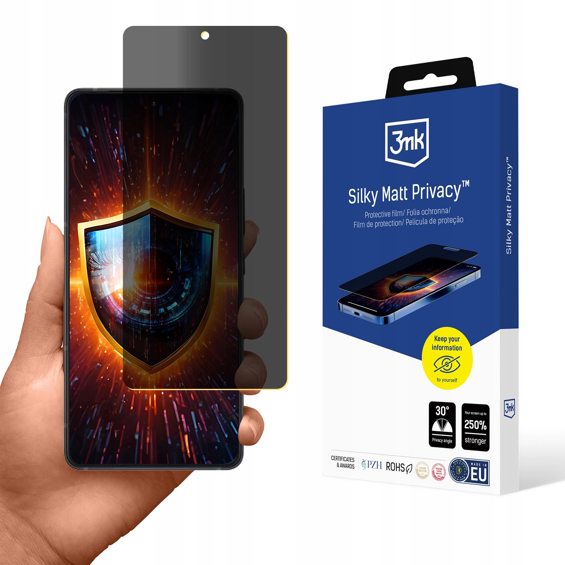Folia ochronna 3mk Silky Matt Privacy pro Asus Zenfone 12 Ultra – Ochrona i prywatność w jednym