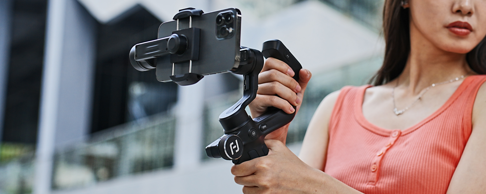 Gimbal ręczny FeiyuTech Scorp mini P do smartfonów - czarny