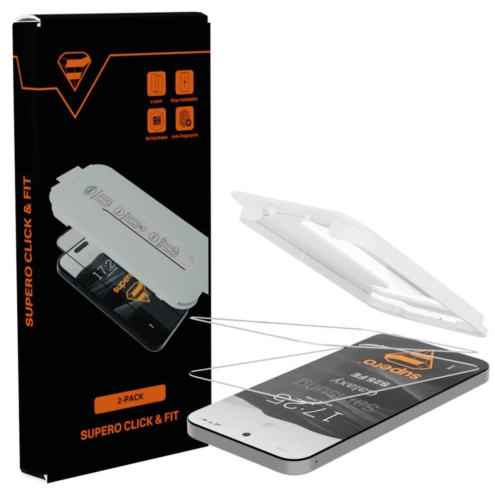Szkło hartowane Supero Click&Fit do Samsung Galaxy S25 FE – Najlepsza ochrona ekranu