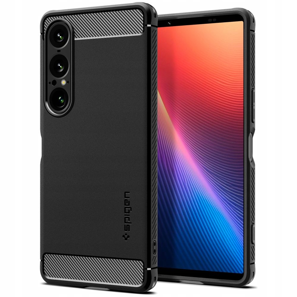 Spigen Rugged Armor - Etui do Sony Xperia 1 VII (Matte Black) – Ochrona i styl w jednym