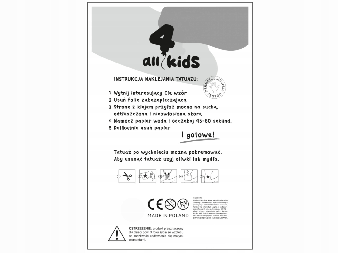 Instrukcja naklejania tatuażu – Proste kroki do zabawy