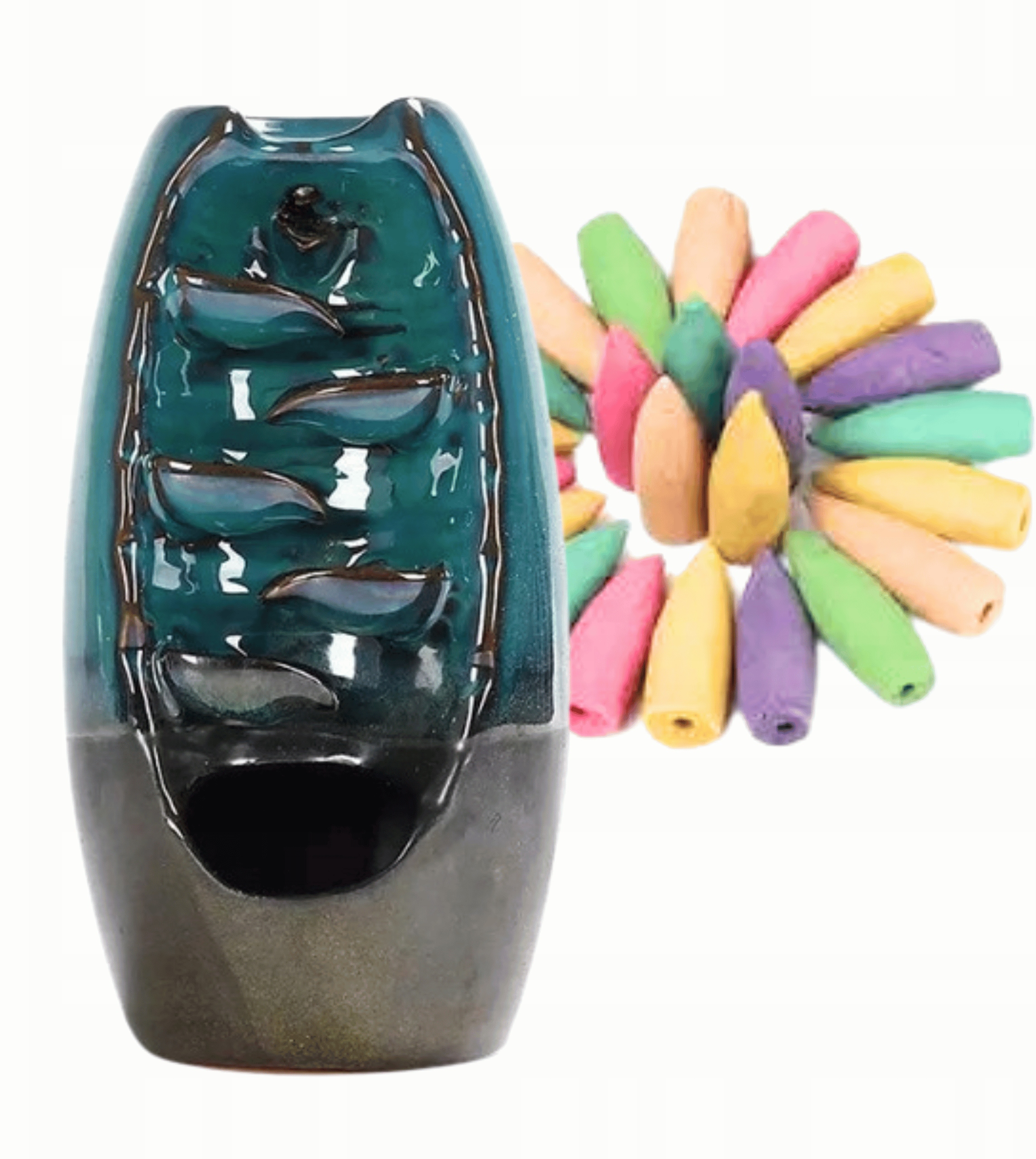 Zestaw Kominek zapachowy Wodospad ceramiczny – Aromatyczna dekoracja do Twojego domu