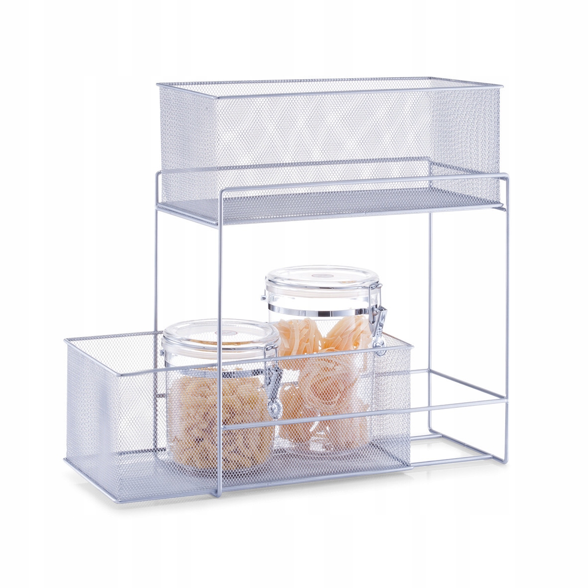 Zeller Koszyk kuchenny na żywność, 2 poziomy – Idealne rozwiązanie do Twojej kuchni