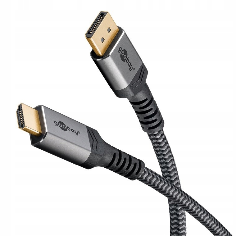 Kabel adapter DisplayPort do HDMI™ 2.0/2.1 8K/60HZ 1m – Wysoka jakość obrazu i dźwięku