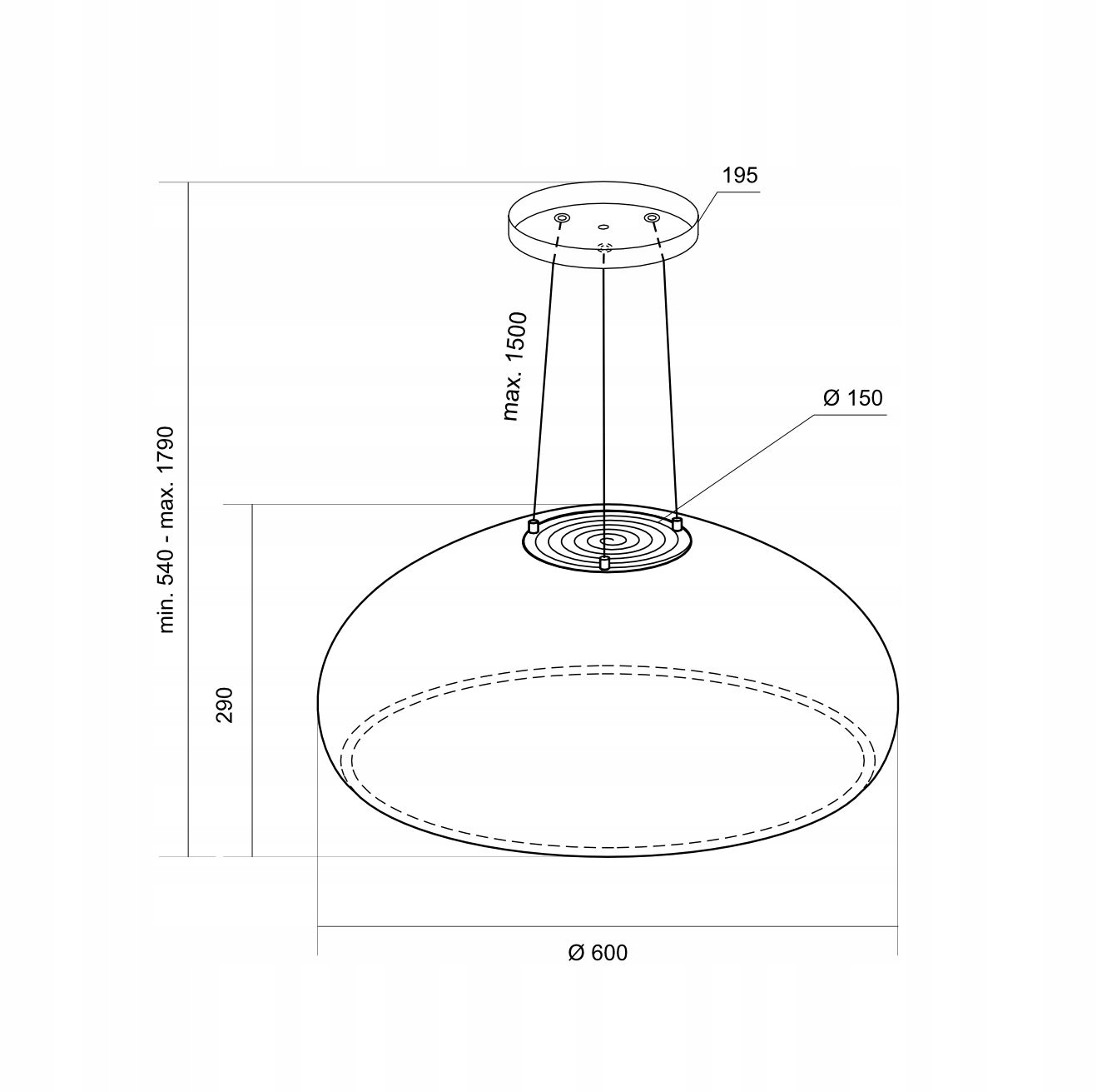 Okap wyspowy Toflesz Pearl 60 cm czarny – Elegancja i nowoczesność w Twojej kuchni