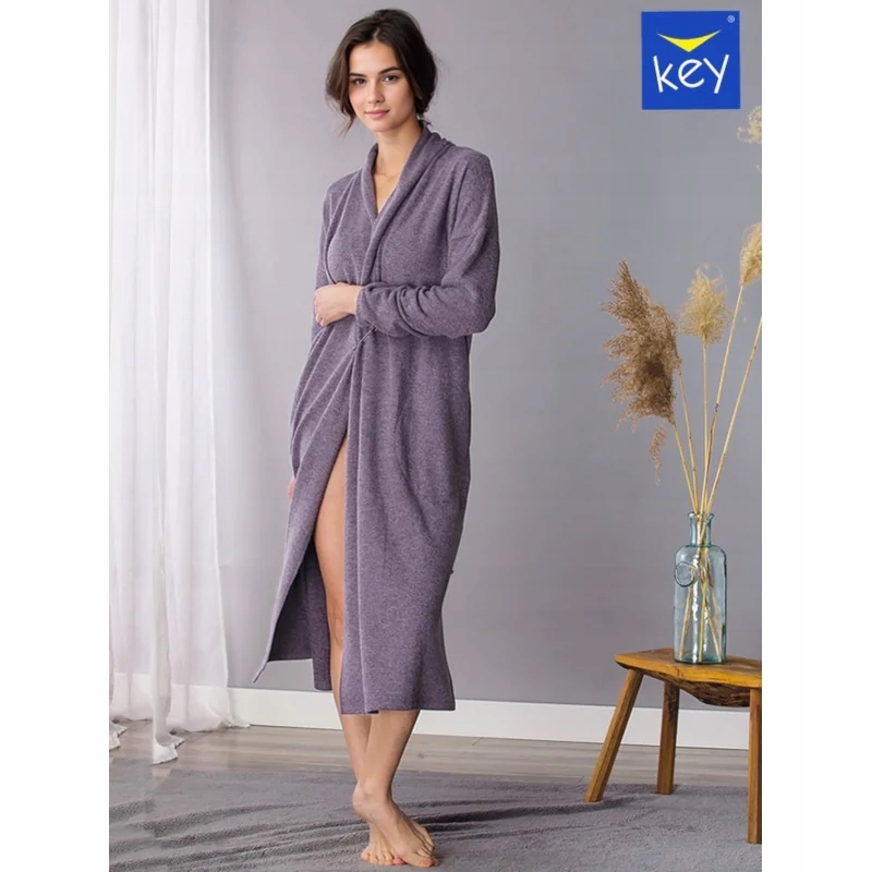 Kardigan KEY LHM-202 B21 – Elegancja i komfort w fioletowym wydaniu