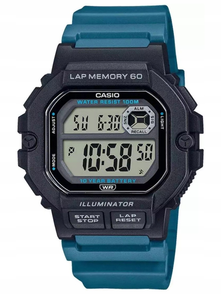 ZEGAREK MĘSKI CASIO Sports WS-1400H-3A – Idealny towarzysz aktywności
