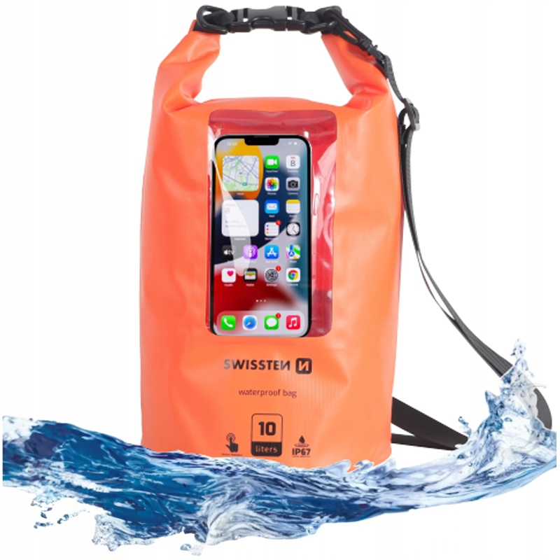 Duża pojemność 10L – Miejsce na telefon i inne ważne rzeczy