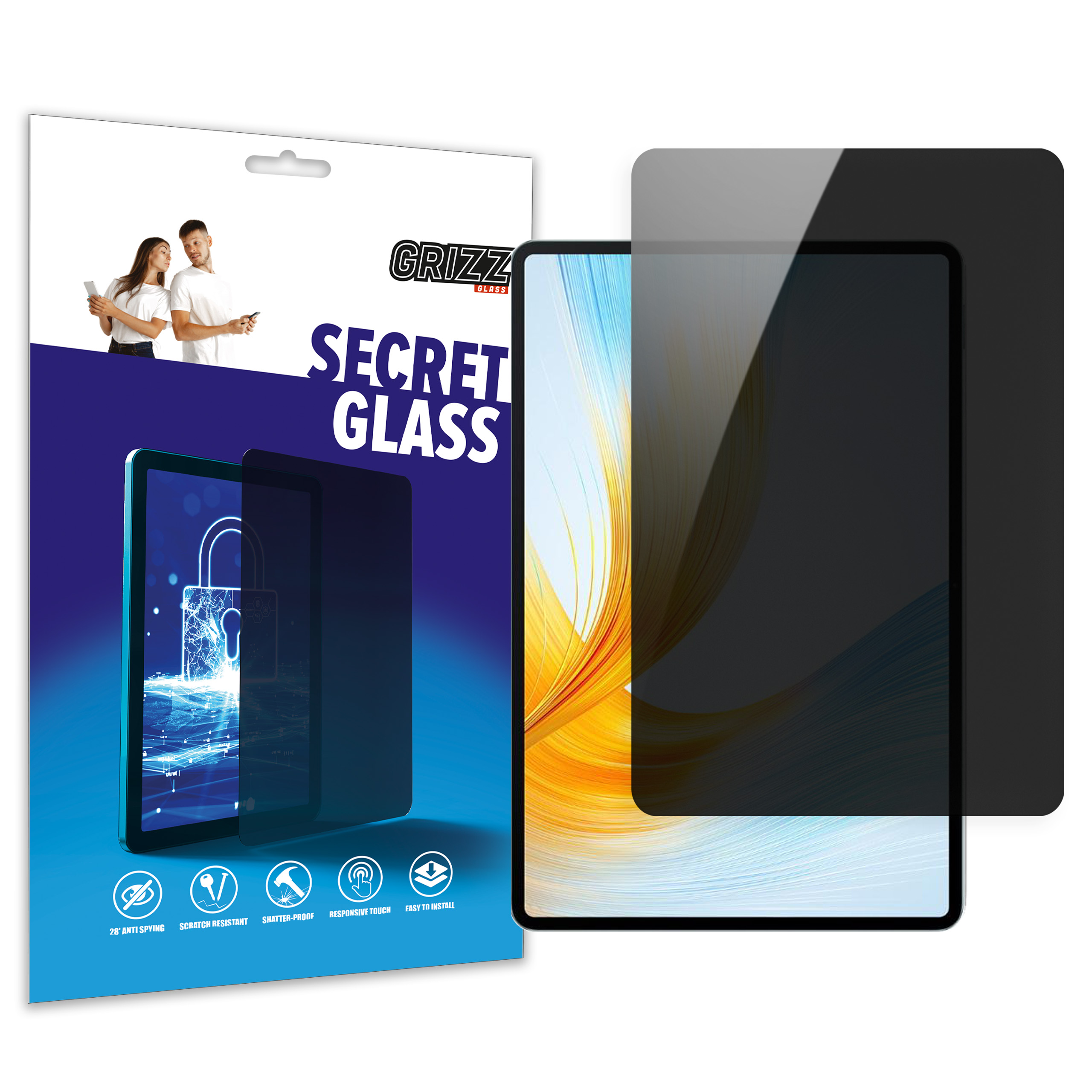 GrizzGlass Szkło prywatyzujące GrizzGlass SecretGlass do Honor MagicPad 13 – Twoja prywatność na wyciągnięcie ręki