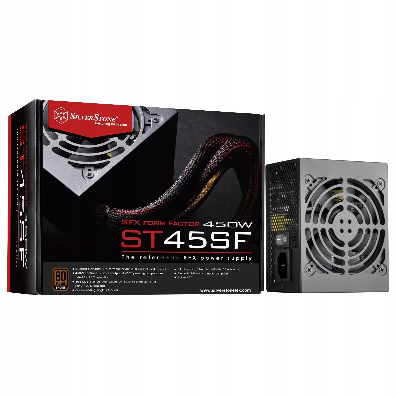 Zasilacz SilverStone SST-ST45SF V3.0 450W – Wydajność i niezawodność dla Twojego PC