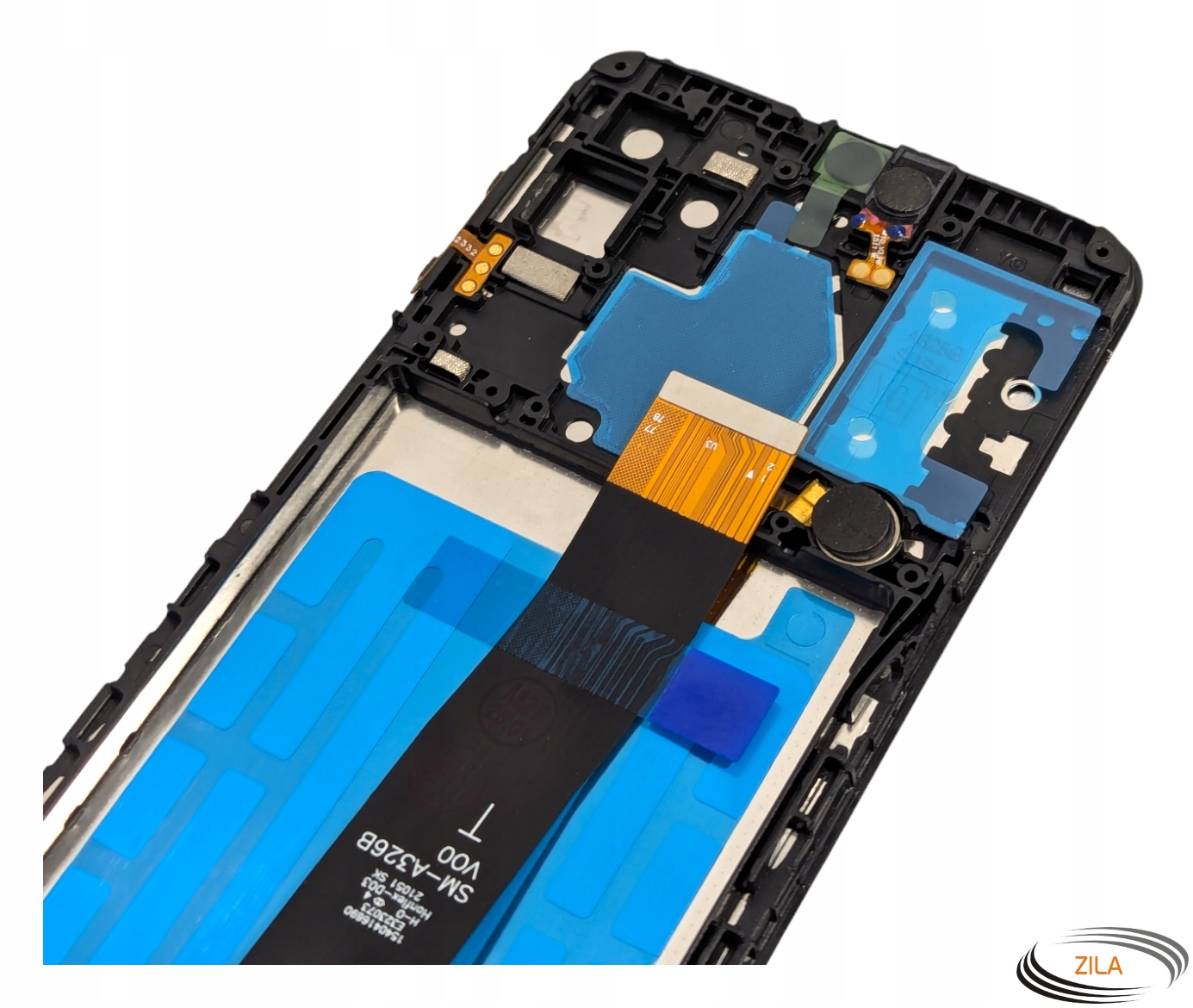 Elementy ramki wyświetlacza z dodatkowymi komponentami