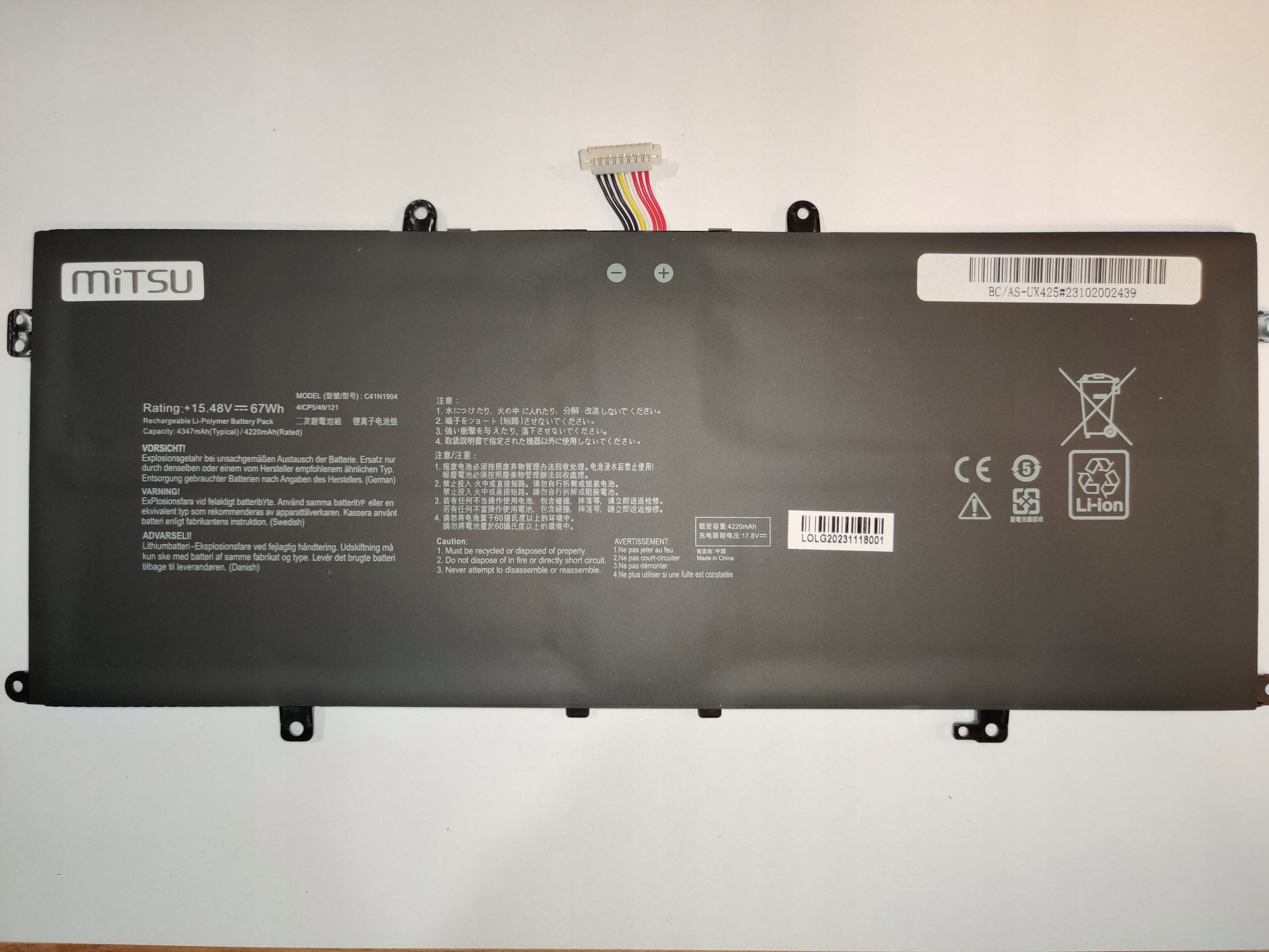 Kompatybilność z modelami Asus Zenbook