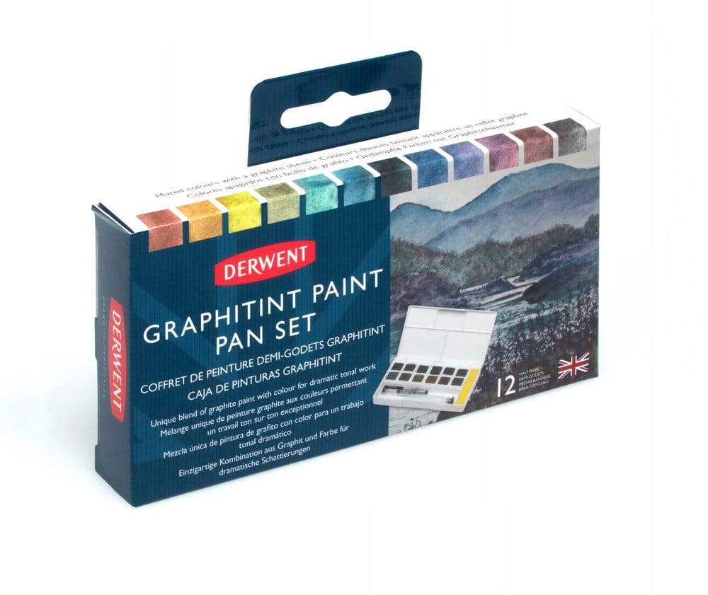 Derwent Graphitint Paint Pan sæt – Kreatywność w Twoich rękach