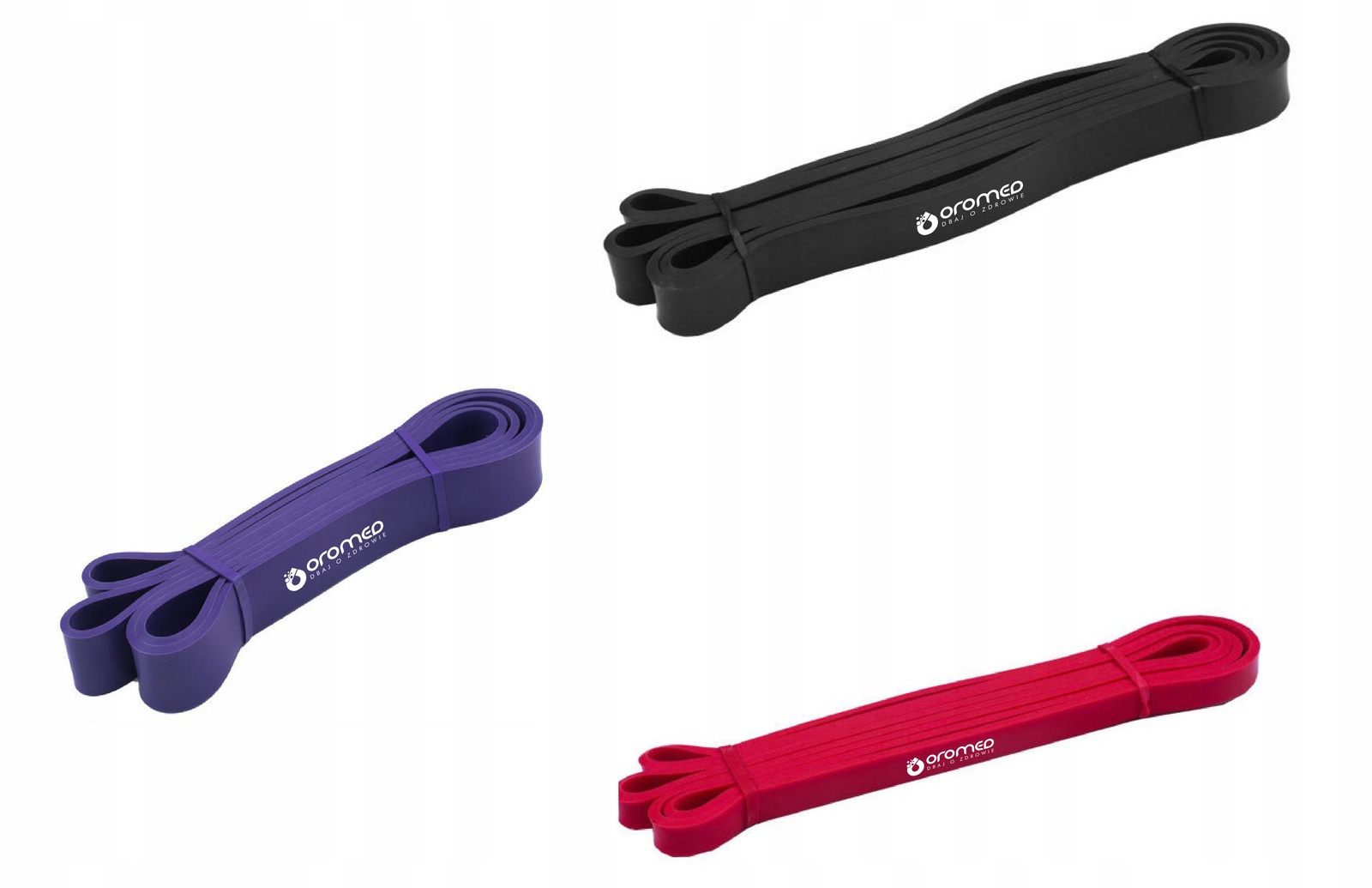 Zestaw 3 gum oporowych POWER BAND ORO-BAND 3 – Idealny wybór do treningu