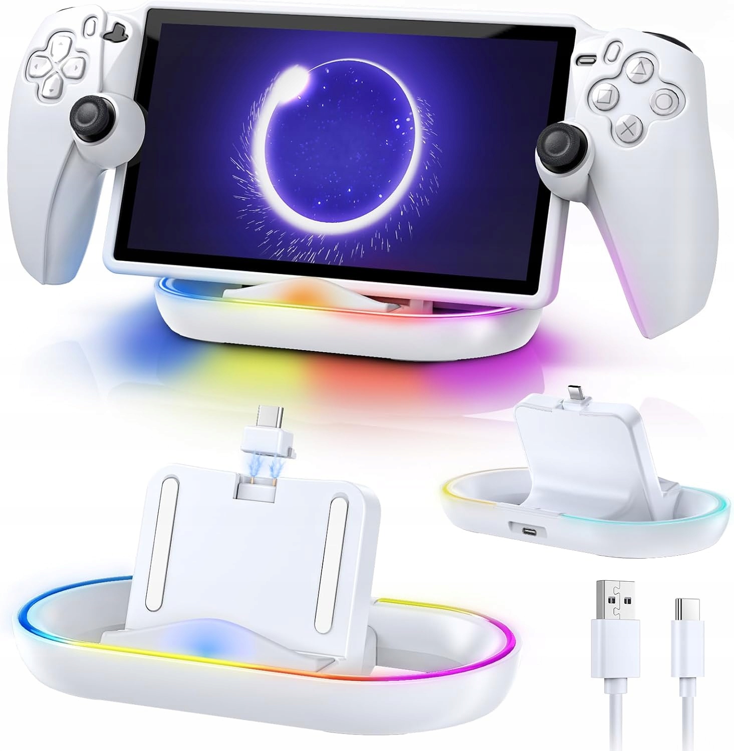Stacja Ładująca Podstawka RGB do Sony PlayStation Portal – Nowoczesne rozwiązanie dla graczy