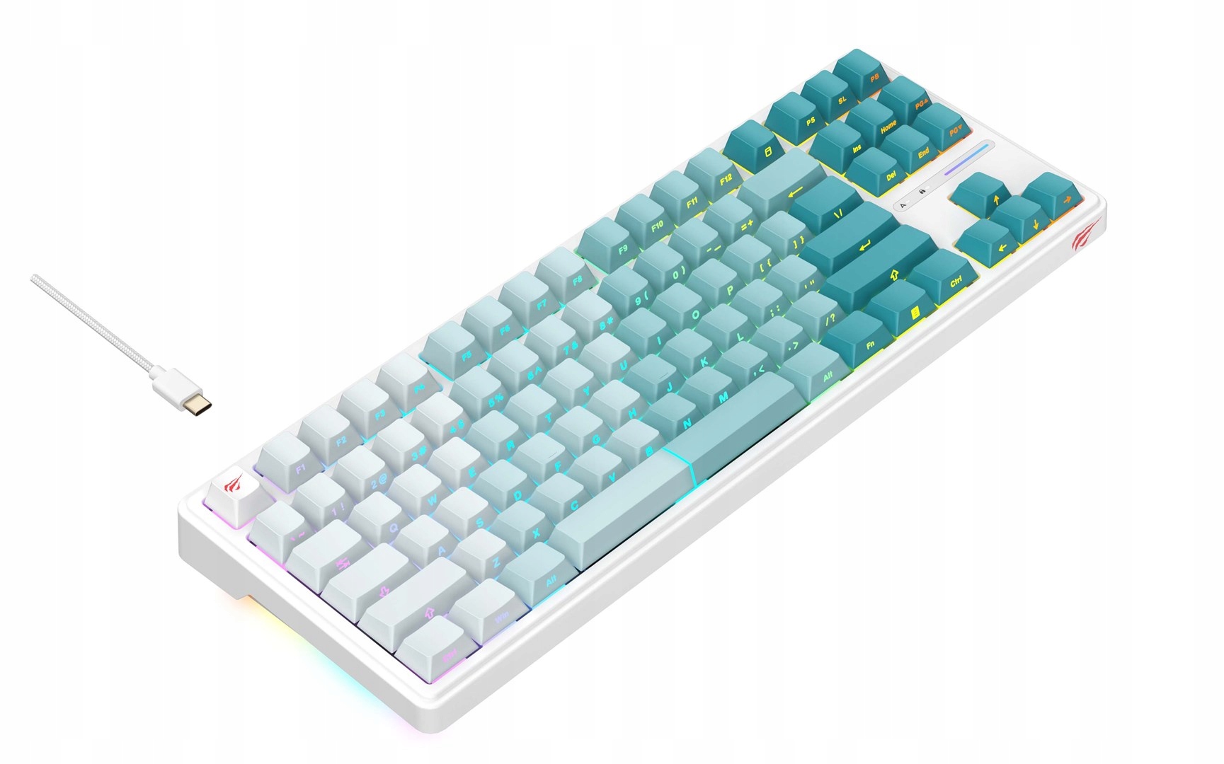 Stylowy design i ergonomia klawiatury Havit KB901L