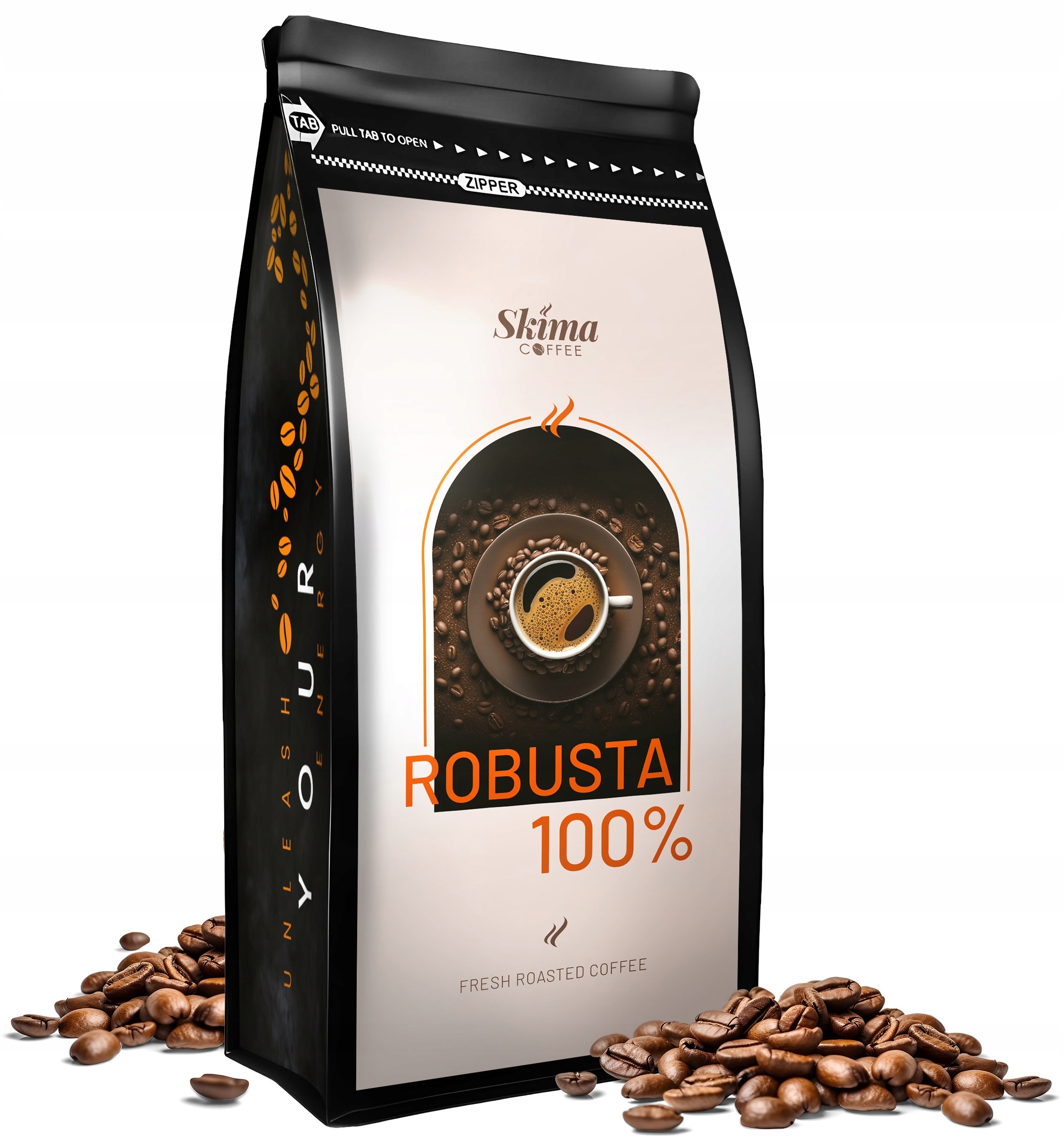 Kawa ziarnista 1kg ROBUSTA 100% – Niezapomniane doznania smakowe