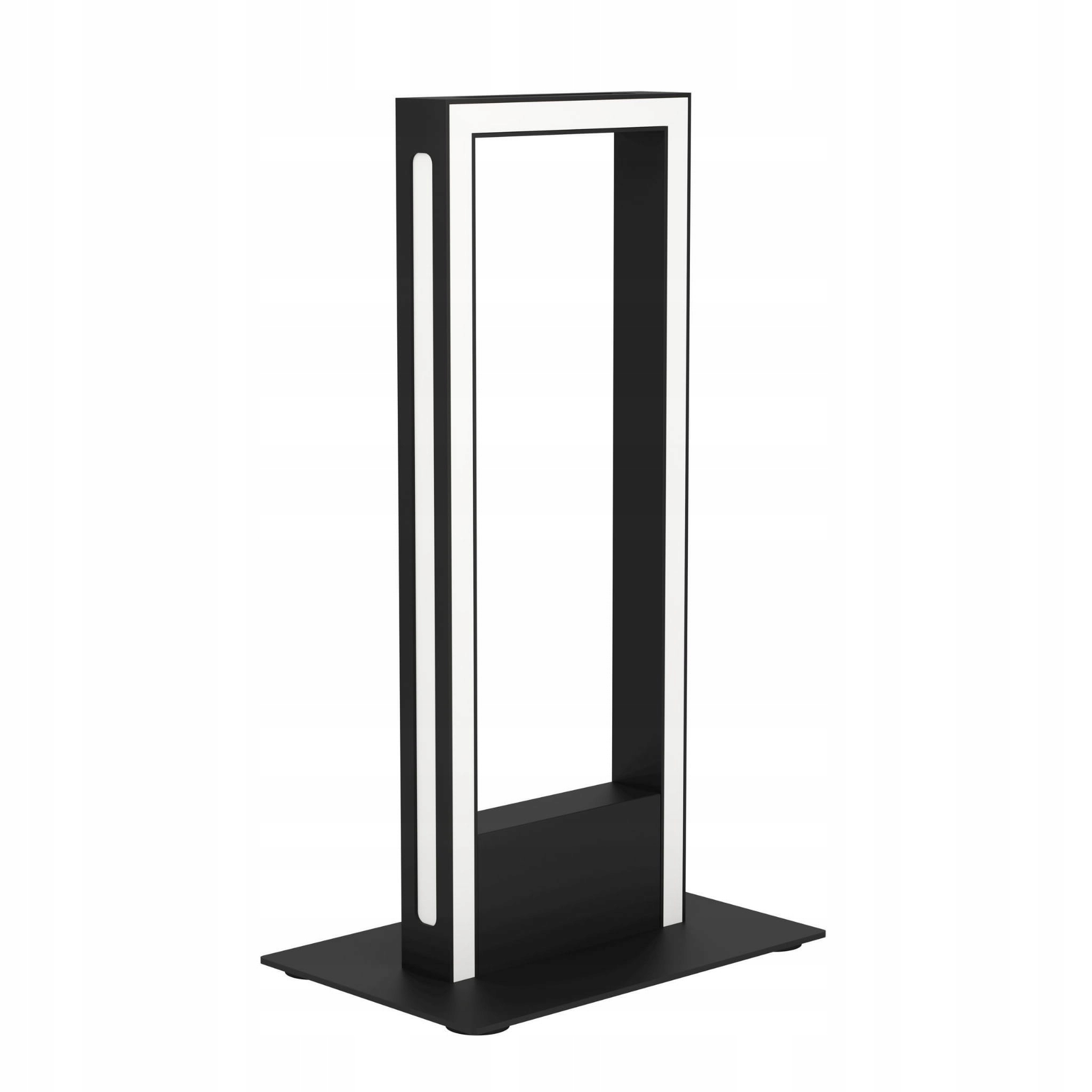 Elegancki design z czarnej metalowej ramy