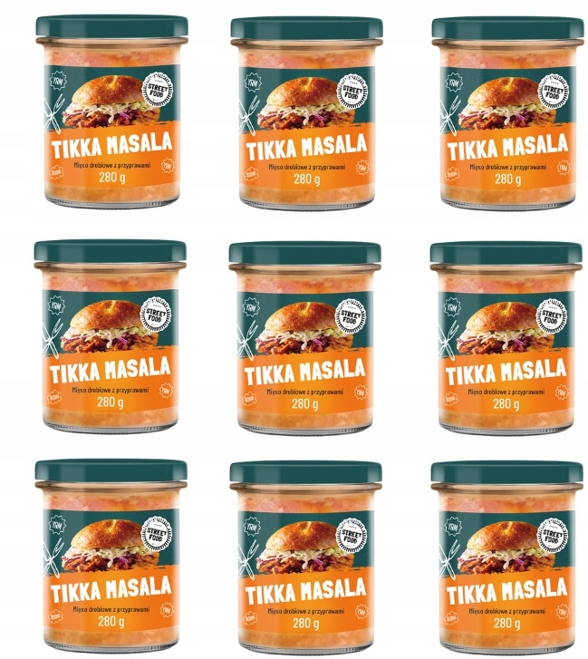 Pamapol Street Food Kurczak Tikka Masala 280g – Aromatyczne danie inspirowane kuchnią indyjską