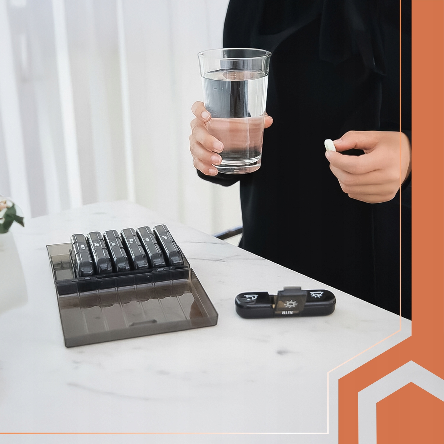 Systematyczność dzięki 7 pojemnikom na każdy dzień tygodnia