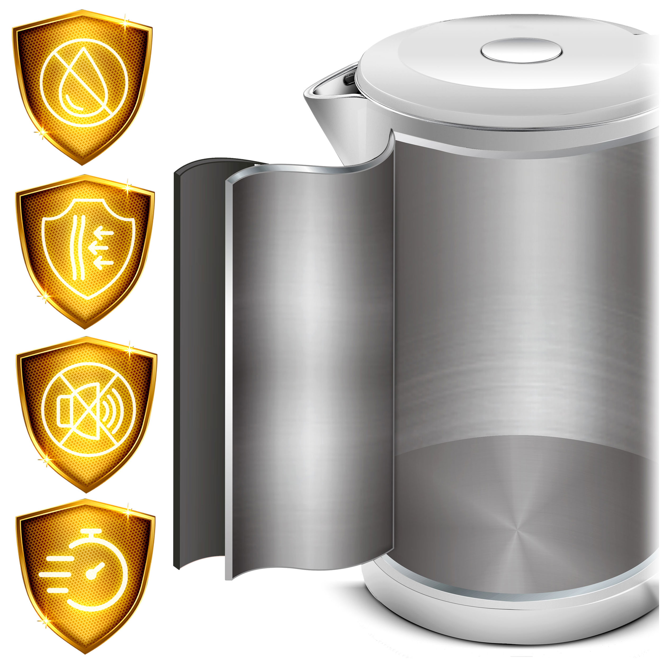 Dotykowy panel sterowania z wyświetlaczem temperatury