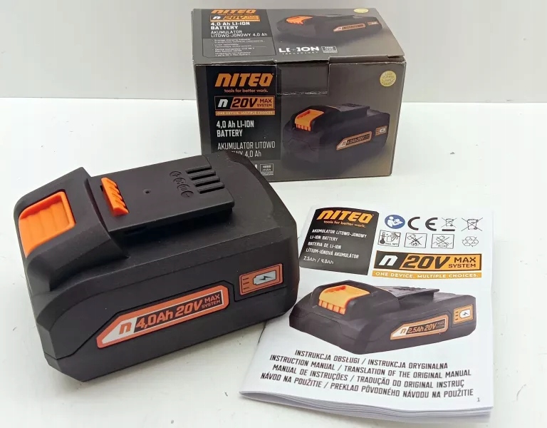 Akumulator Litowo-Jonowy 20V MAX SYSTEM 4Ah – Wydajne zasilanie dla narzędzi