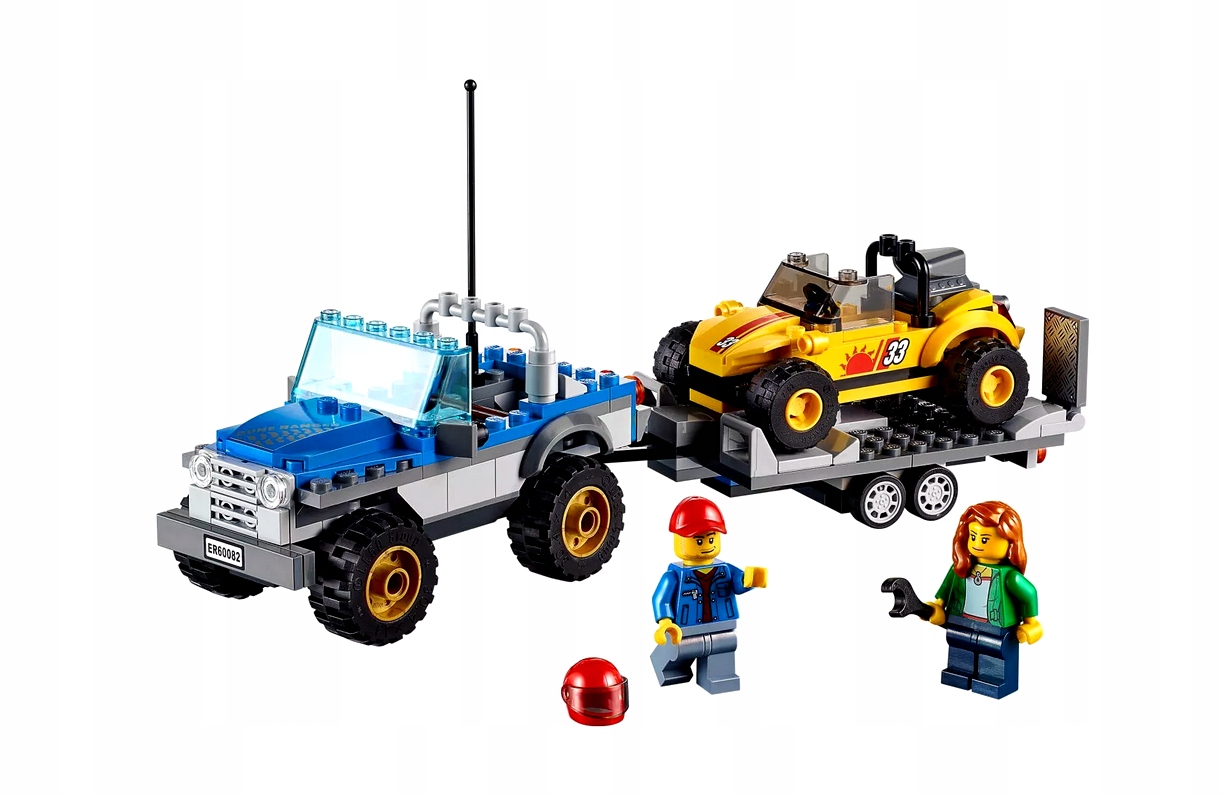Zestaw LEGO z łazikiem i przyczepą – Idealny dla małych odkrywców