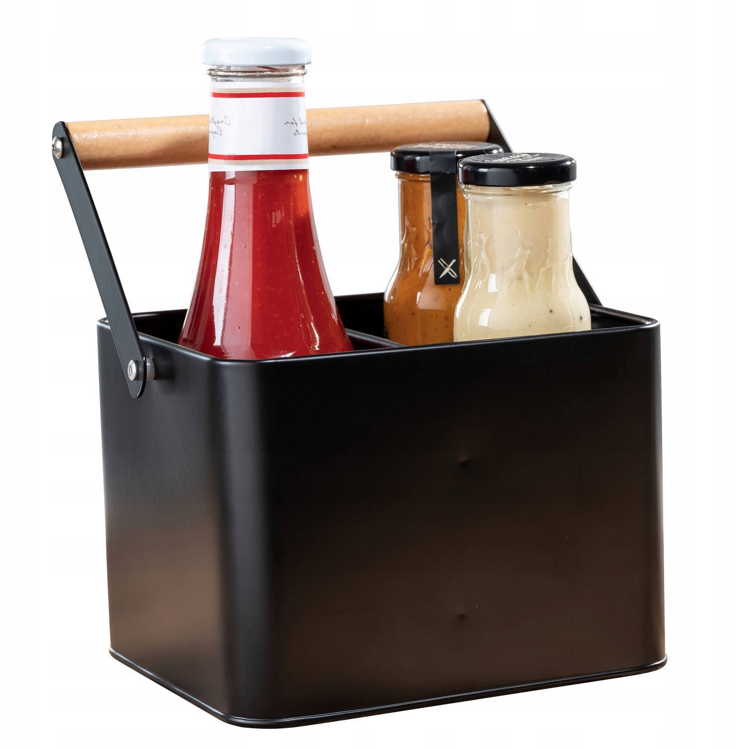 Zeller Pojemnik na przyprawy kuchenne, 3 przegrody, z rączką – Idealne rozwiązanie do organizacji w kuchni