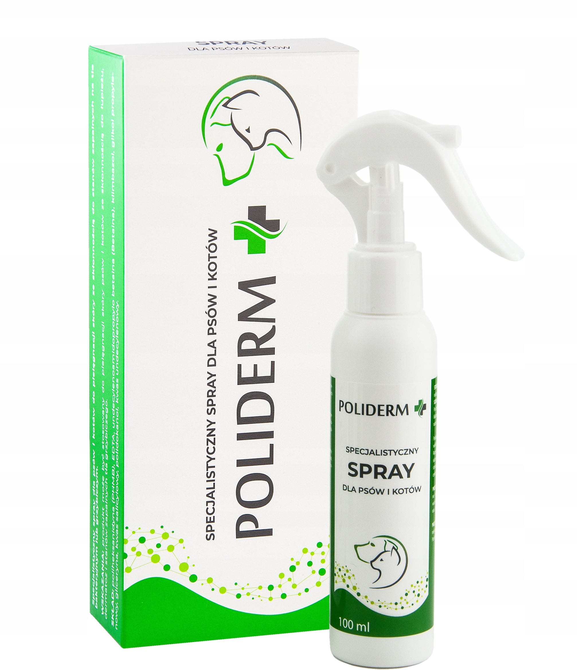 JM Poliderm Spray 100 ml – Specjalistyczna pielęgnacja skóry dla psów i kotów