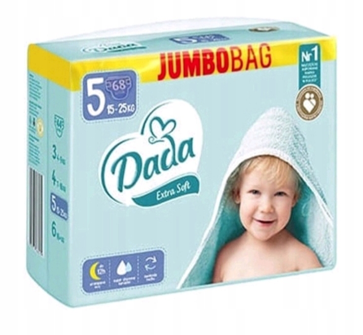 Pieluszki Dada Extra Soft 5 JumboBag – Komfort i bezpieczeństwo dla Twojego dziecka