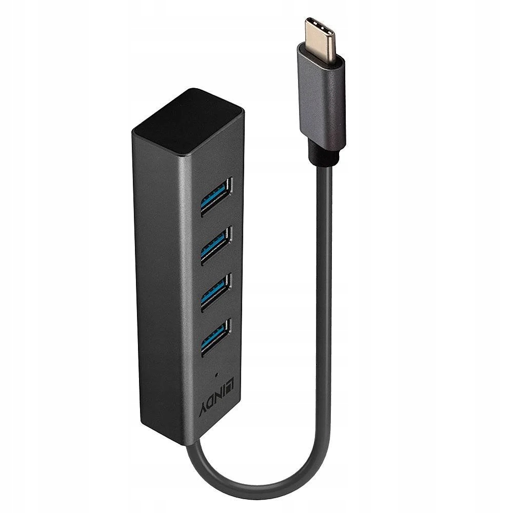 HUB USB Lindy LINDY USB 3.2 Typ C Hub 4 Port – Wydajne połączenie dla Twojego komputera