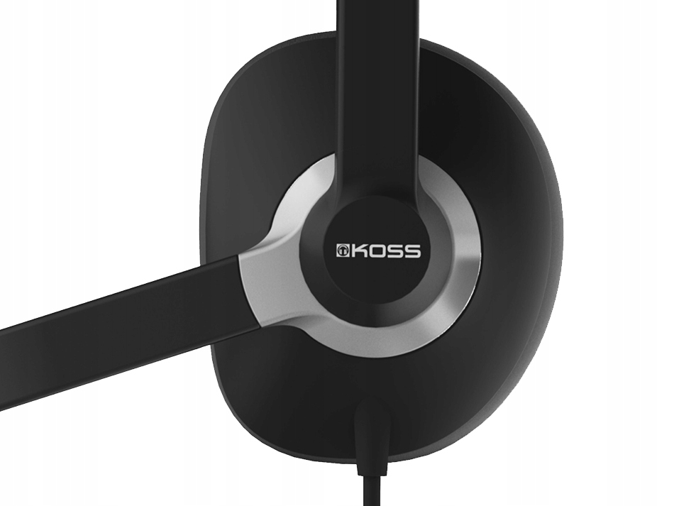 Słuchawki przewodowe z mikrofonem Koss CS300 USB – Idealne do biura i gier