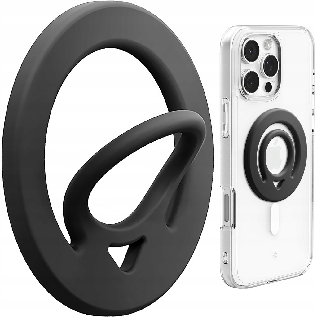 Spigen Dual Pop MagSafe Phone Ring Black – Innowacyjny uchwyt na palec do smartfonów
