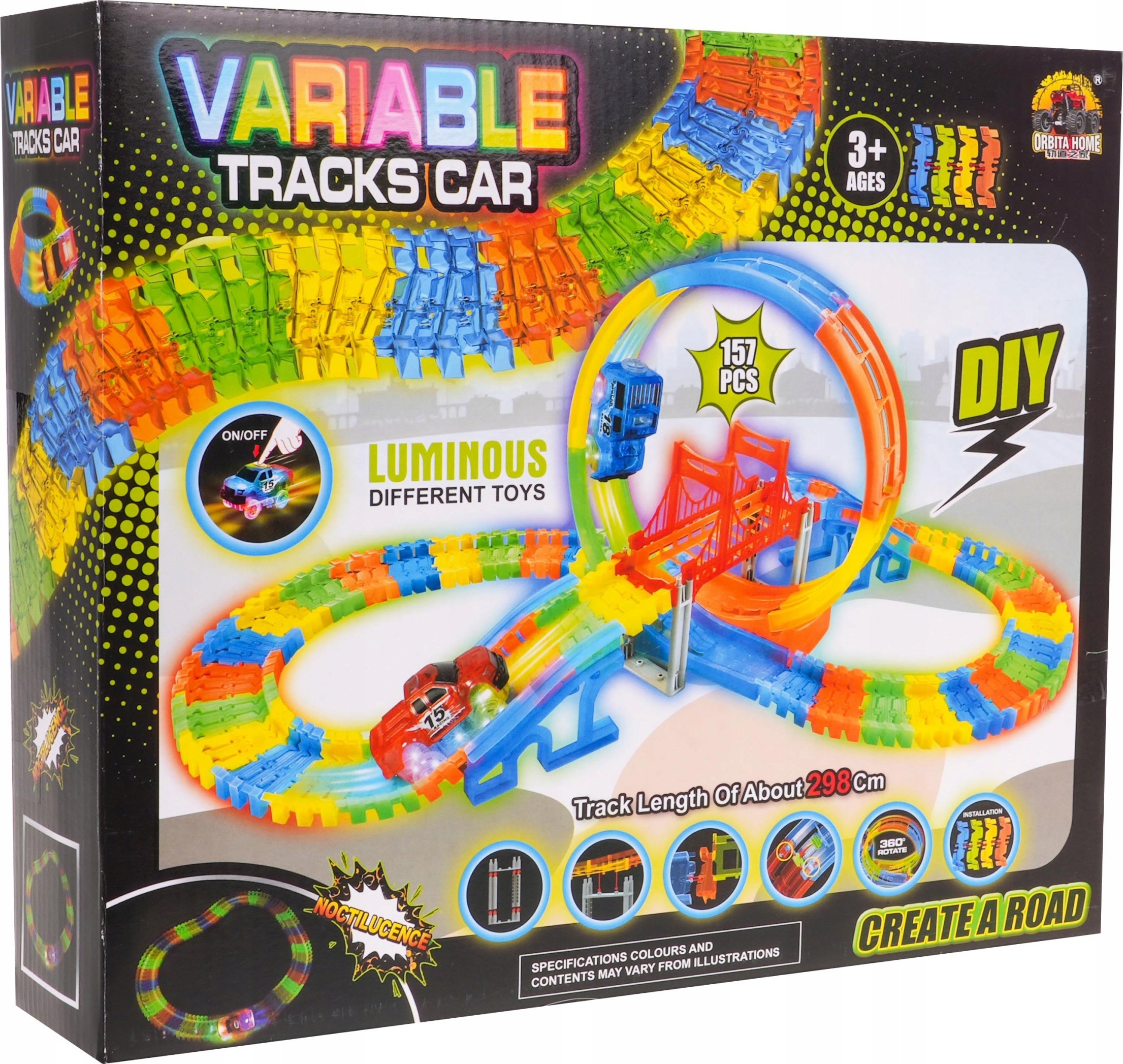 Zestaw zawiera 157 elementów – Wszystko, co potrzebne do zabawy