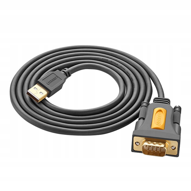 Kabel USB do DB9 RS-232 Ugreen CR104, 2m – Niezawodne połączenie z urządzeniami szeregowymi