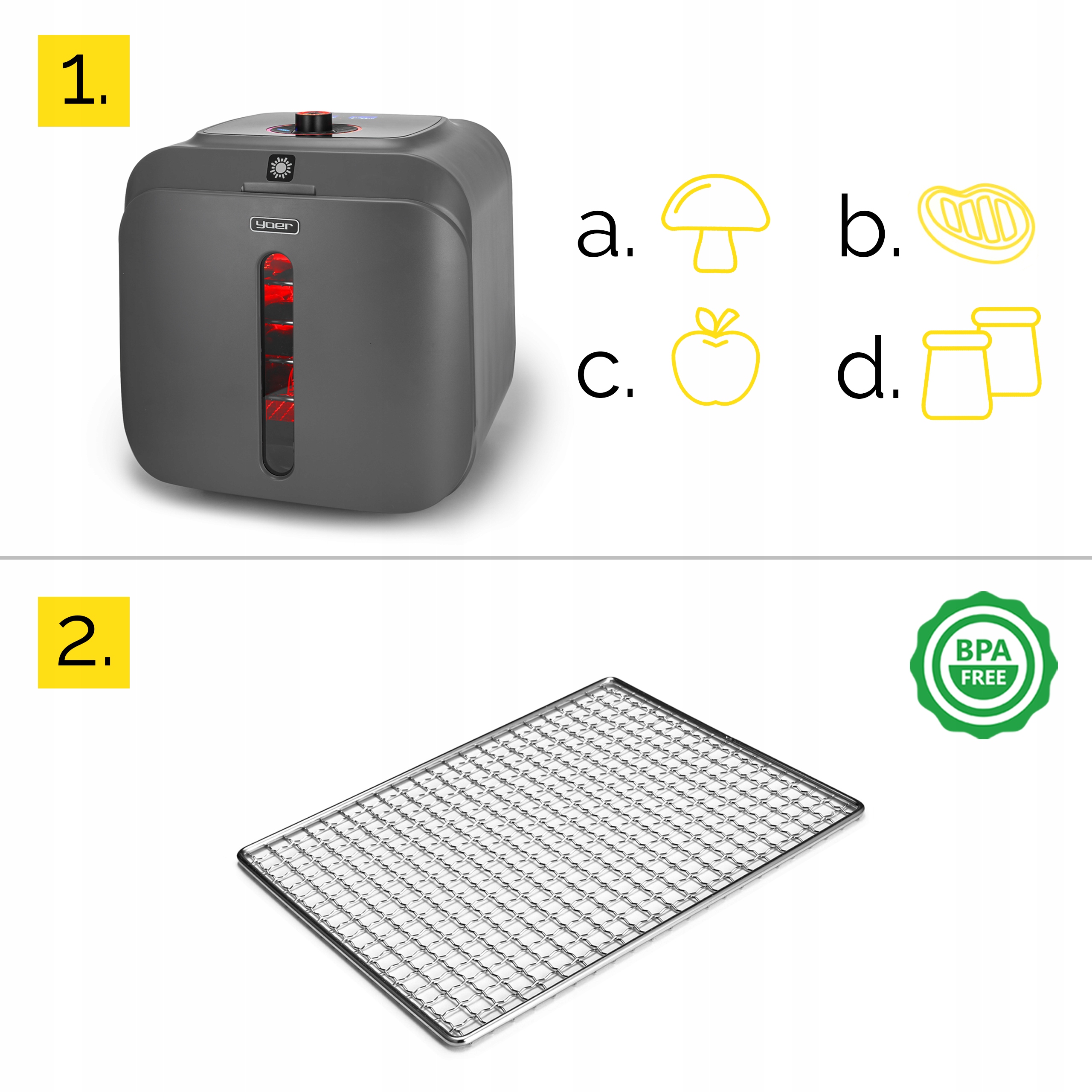 Wszechstronność zastosowania – Grzyby, owoce, warzywa i więcej