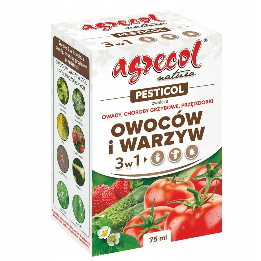 Preparat zwalczający owady, grzyby i przędziorki owoców i warzyw 75ml - Agrecol