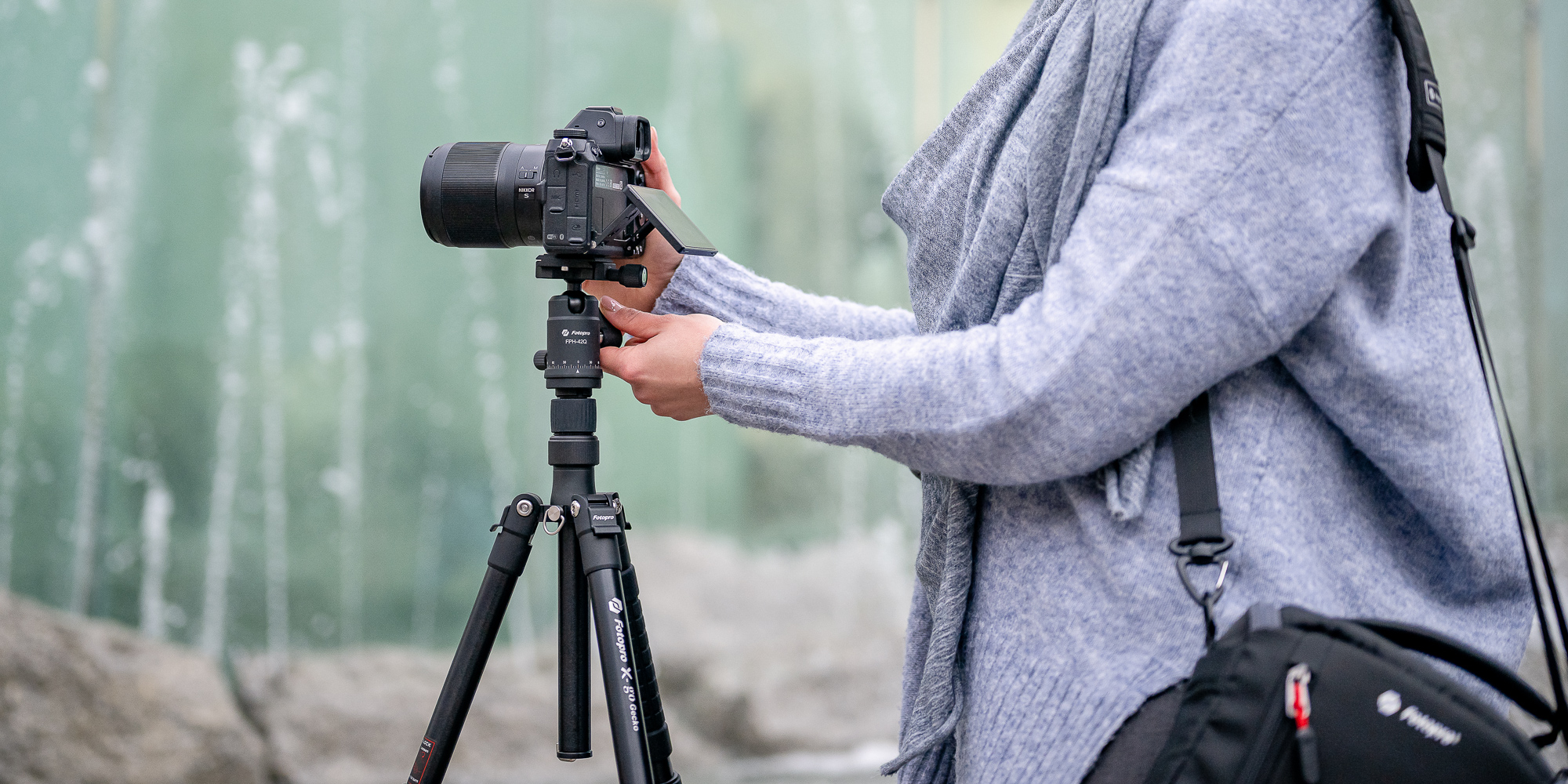 Statyw Fotopro X-go Gecko z głowicą kulową FPH-42Q