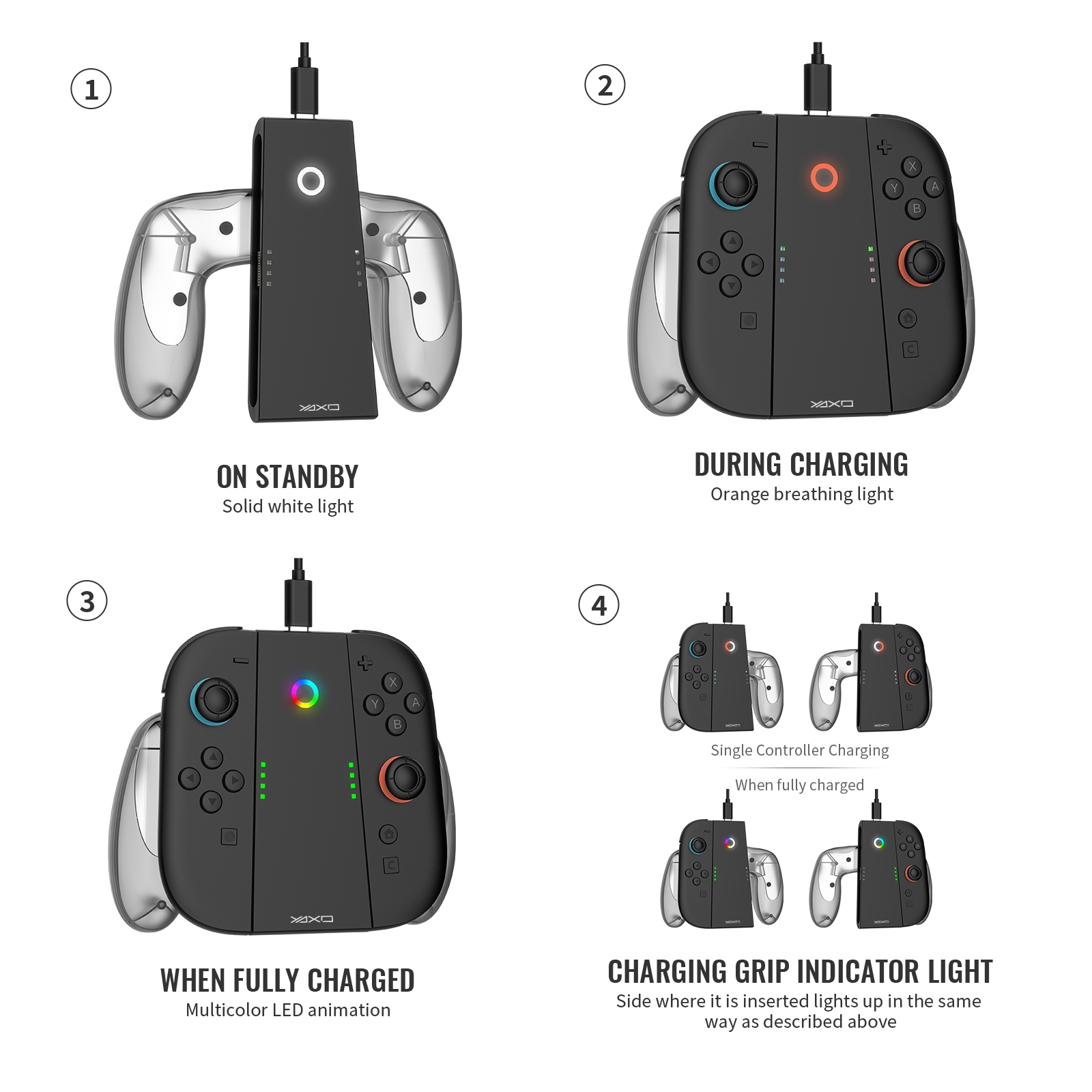 Wbudowana funkcja ładowania Joy-Con