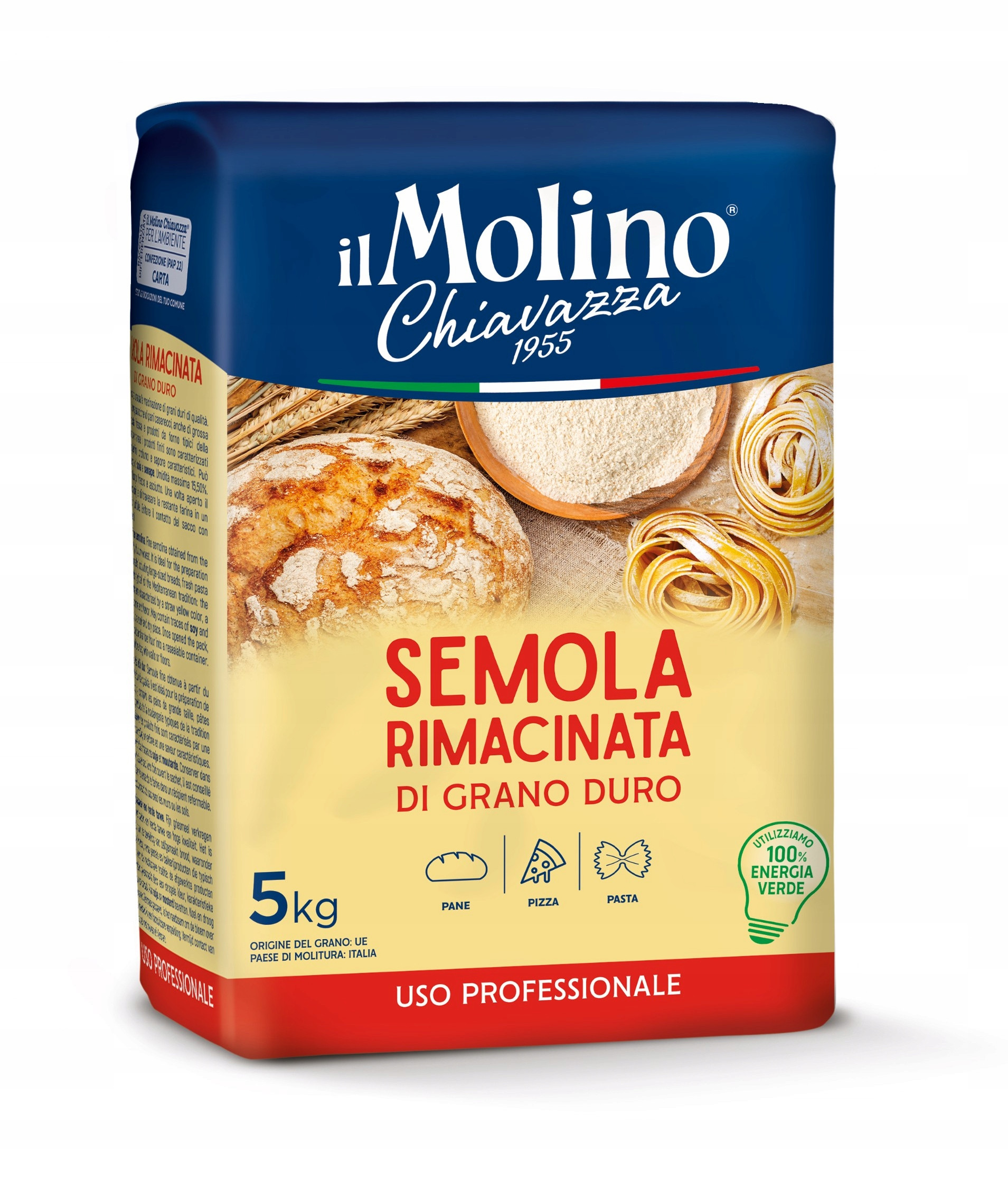 Mąka Semola Rimacinata di Grano Duro 5kg - Idealna do makaronów i pieczywa