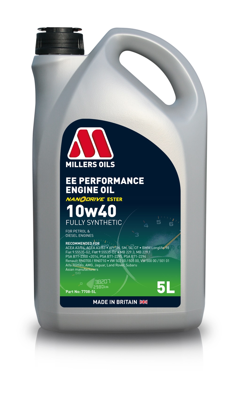 Specyfikacje jakościowe i normy oleju Millers Oils EE Performance