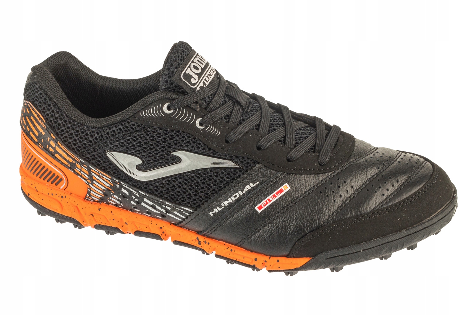 Stylowy czarny kolor z akcentami pomarańczowymi