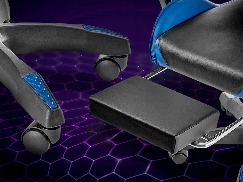 Wysuwany podnóżek i regulacja wysokości siedziska