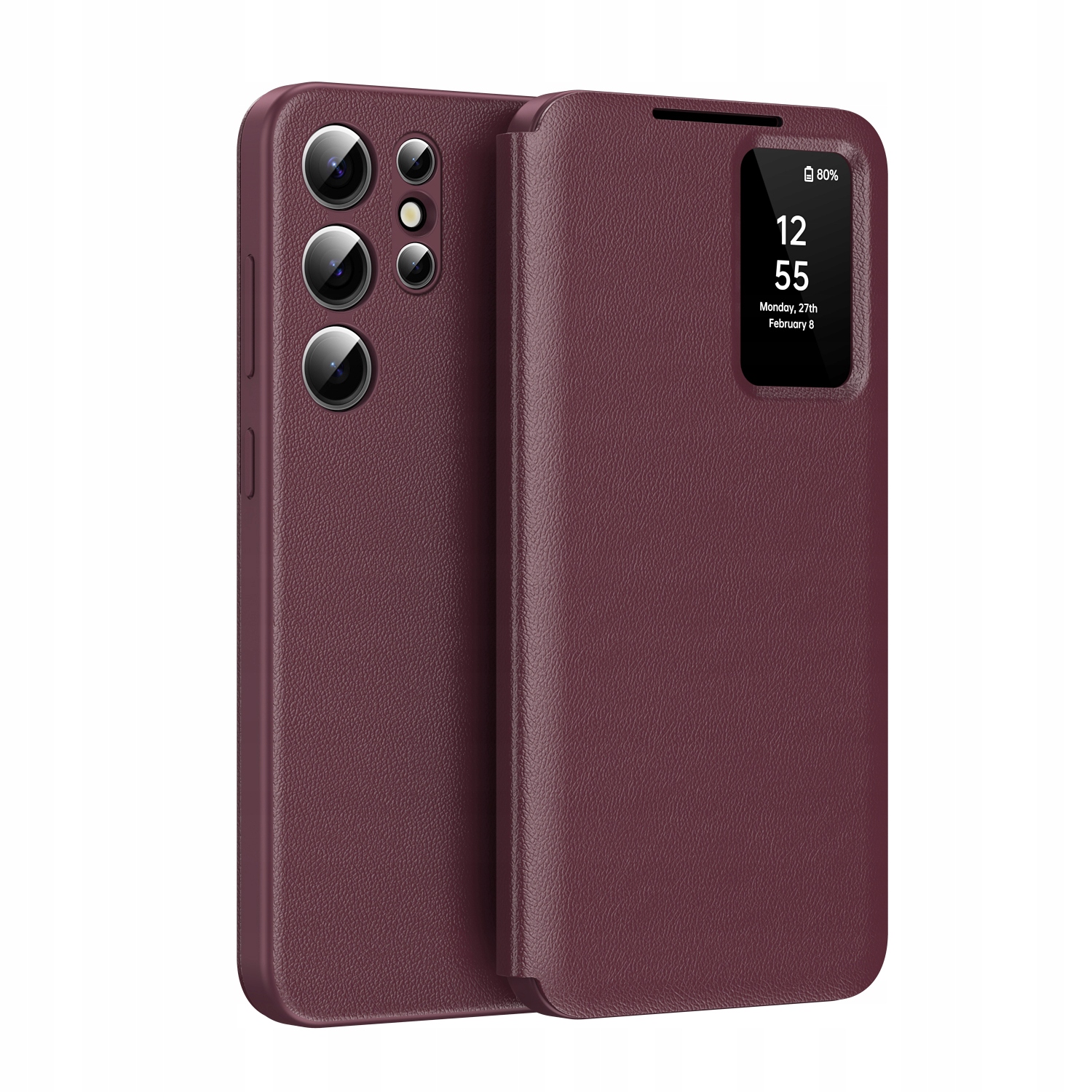 Etui z klapką Smart View Supero do Samsung Galaxy S22 Ultra – Elegancka ochrona dla Twojego telefonu