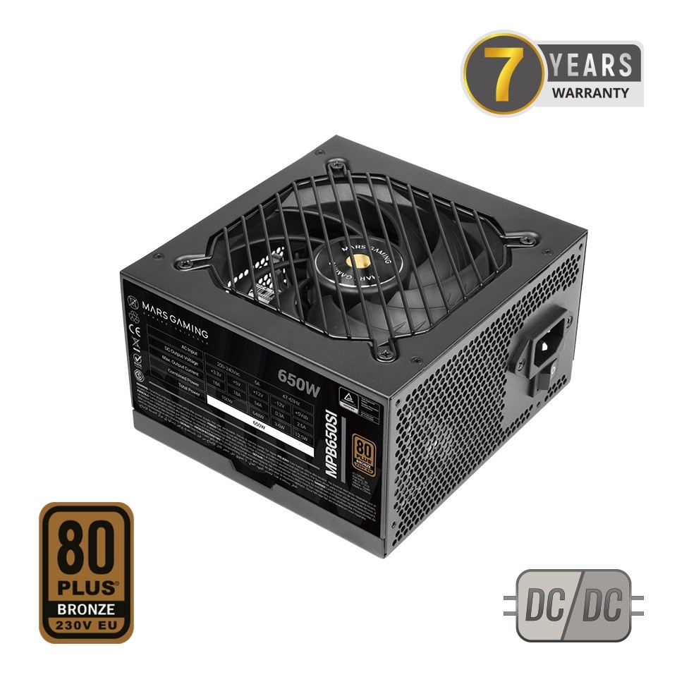 TACENS MARS MPB650SI 650W DC-DC 80PLUS BRONZE – Wydajny zasilacz do Twojego komputera