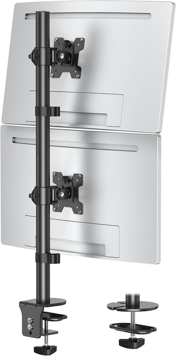 Uchwyt Biurkowy DuoClamp Vertical na Dwa Monitory 14-32